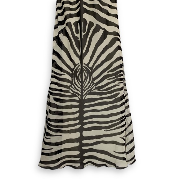 Ronny Kobo Scarlett Silk Slip Maxi Dress Zebra Print SOLD - Picture 9 of 13